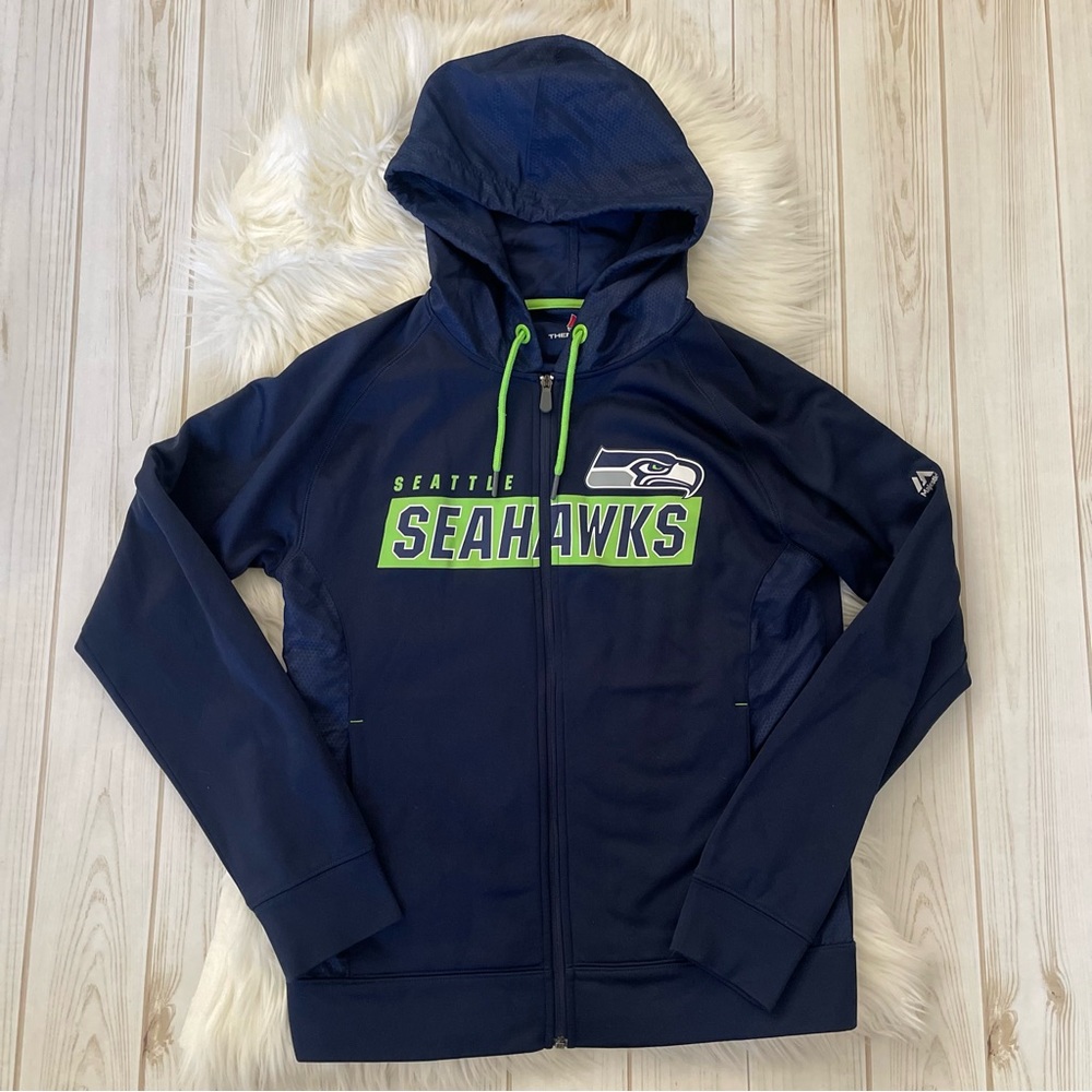 Seattle Seahawks Hoodie Full Zipper Jacket Windbreaker